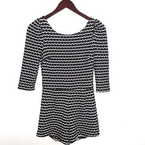 Black and White Romper